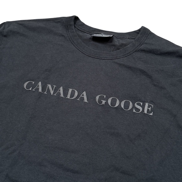 Canada Goose Gladstone Staff Uniform Black Cotton Crewneck L/S T Shirt Mens 2XL - Picture 4 of 12